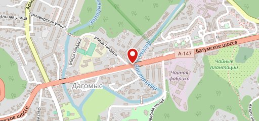Сеть кофеен "BLACK C" на карте