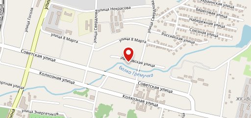 Сеть кофейных баров. на карте