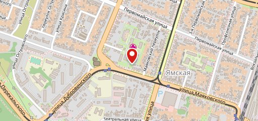 Сеть пекарен на карте
