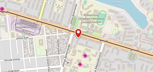 Сеть Пиццерий на карте
