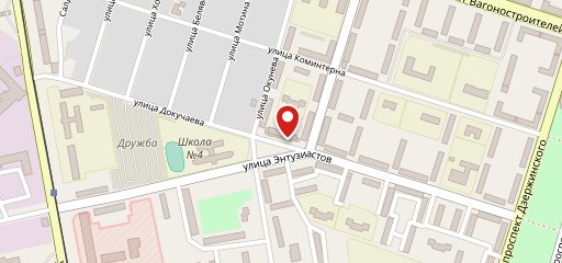 Север, кафетерий на карте