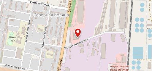Север на карте