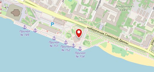 Северное на карте