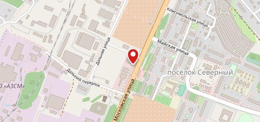 Северное на карте