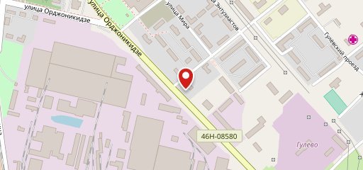 Северное на карте