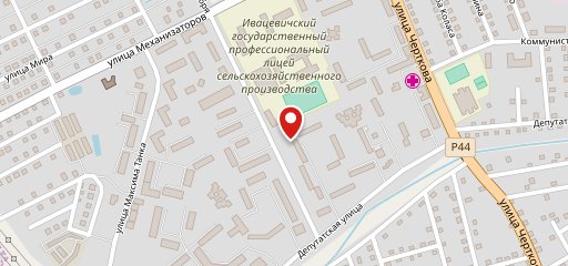 Северный на карте