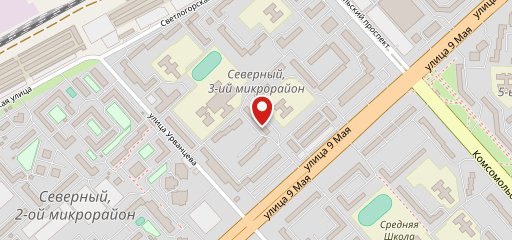 Северный на карте