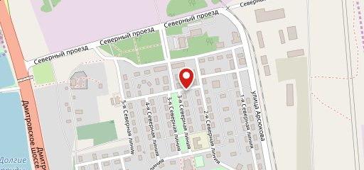 Северный на карте