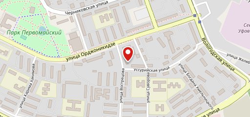 Северный на карте