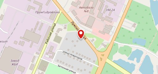Бистро на Лужском на карте