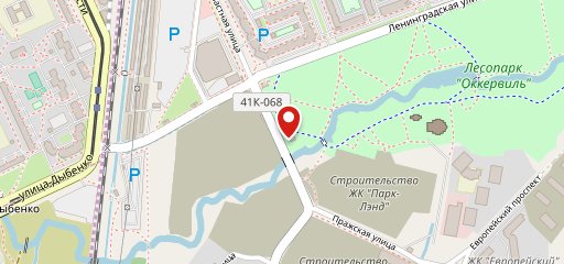 Шашлычка на входе в Оккервиль на карте
