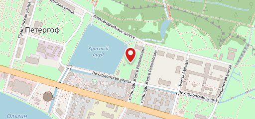 Шатер на Красном пруду на карте