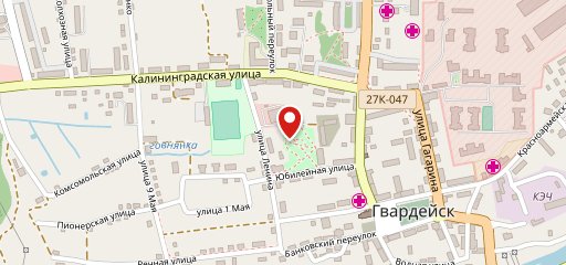 На квартале на карте