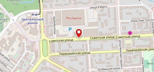 Советское на карте