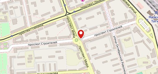 шаурма на строителей на карте