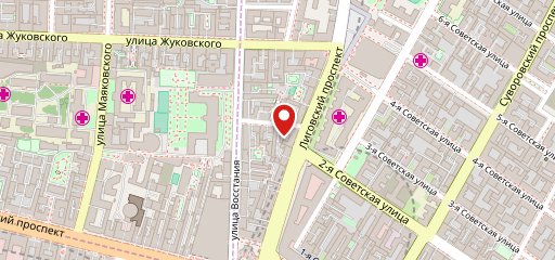 Шаверма на тарелке на карте