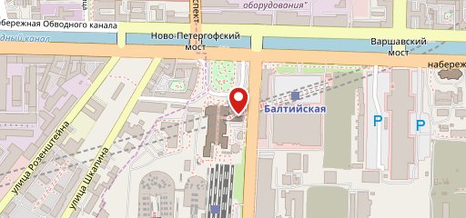 Шаверма у метро «Балтийская» на карте