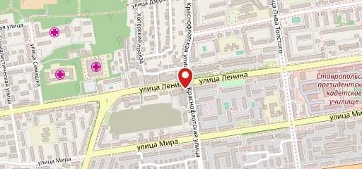 Штаб на карте