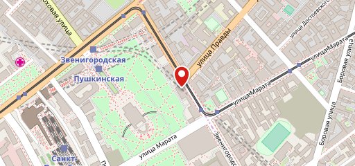 Звенигородская на карте