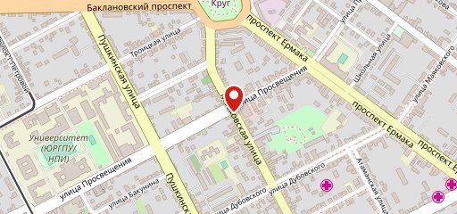 Снежинка на карте