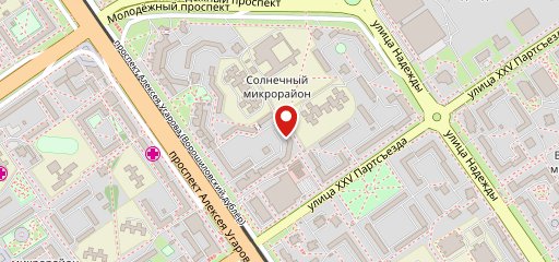 Солнечное, Кафе на карте