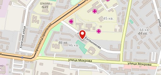 Солнцепек, блинная на карте
