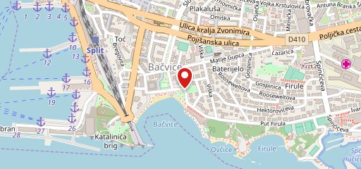Split 1921 на карте