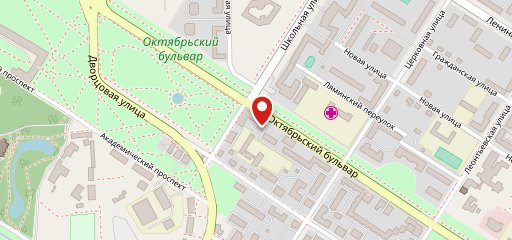Спорт-бар на Октябрьском бульваре на карте