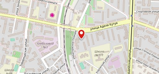 Спорт-бар на ул. Аделя Кутуя на карте