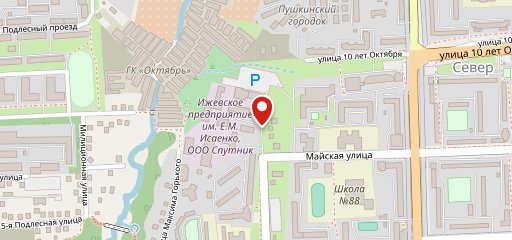 Спутник на карте