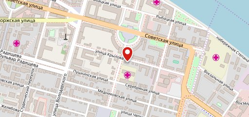 Старый чемодан на карте