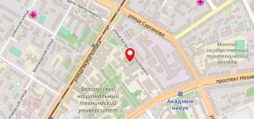 Столовая БНТУ на карте