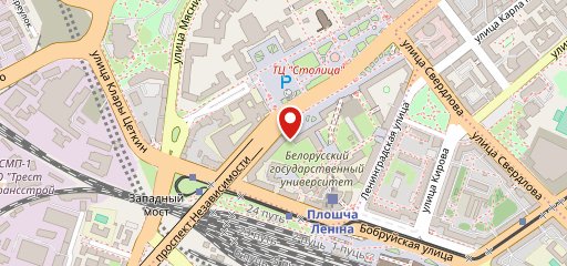 СТОЛОВАЯ УП КОМБИНАТ ОБЩЕСТВЕННОГО ПИТАНИЯ БГУ на карте