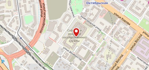 Столовая 2-го этажа в СибАГСе на карте