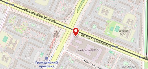 Столовая АО НПО Импульс на карте