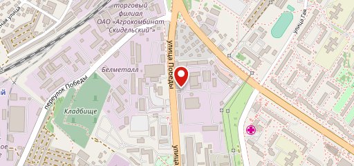 Столовая автобусного парка на карте
