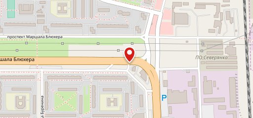Столовая Автопоинт Блюхера на карте
