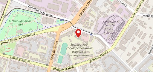 Столовая БГАУ на карте