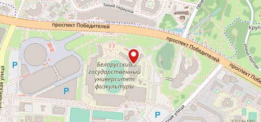 Столовая УО БГУФК на карте