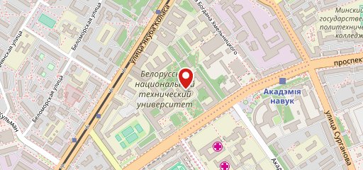 Столовая БНТУ на карте