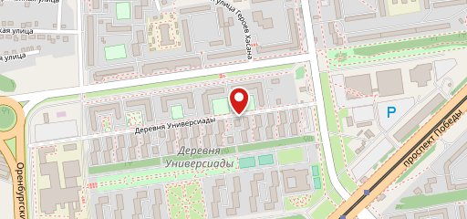 Столовая деревни унивесиады на карте