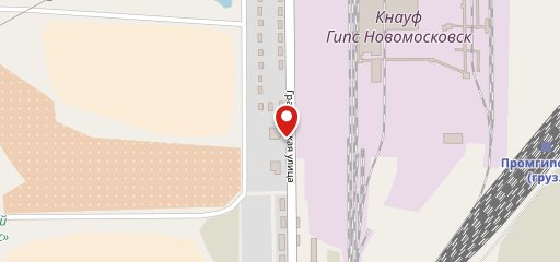 Кнауф Гипс Новомосковск, столовая на карте