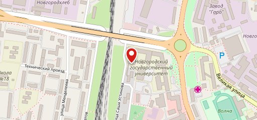 Столовая Главного корпуса НовГУ на карте