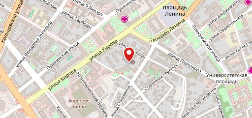 Столовая инвест банка на карте