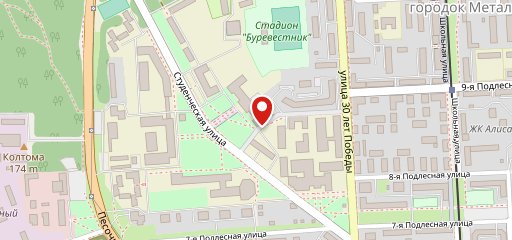 Столовая ИжГТУ «Бистро» на карте