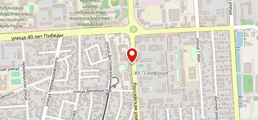 Столовая на карте
