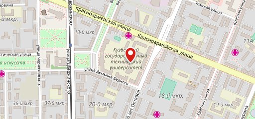 Столовая КузГТУ на карте