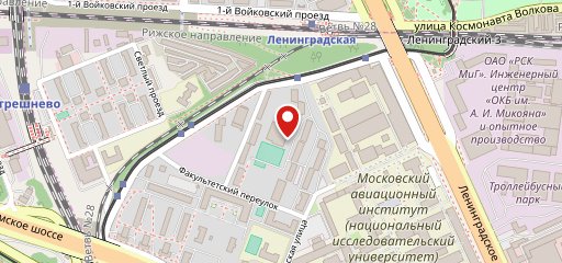Столовая МАИ на карте