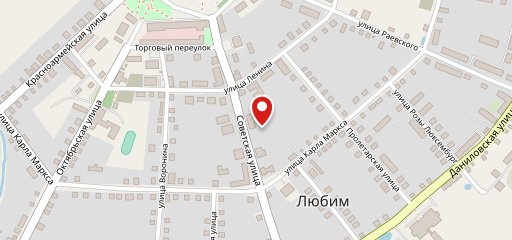 Столовая "Любим" на карте