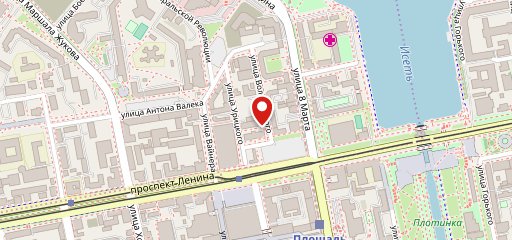 Столовая Метрополитена на карте